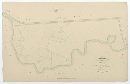 Pimprez - Cadastre napoléonien, section B, feuille unique