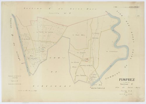 Pimprez - Cadastre napoléonien (copie), section C2