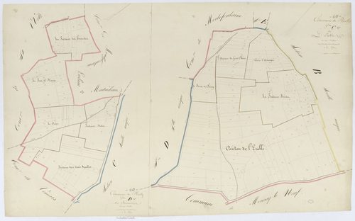 Plailly - Cadastre napoléonien, sections C et D, feuille unique