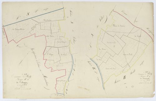 Plailly - Cadastre napoléonien, sections E et F, feuille unique