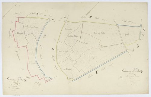 Plailly - Cadastre napoléonien, sections L et N, feuille unique