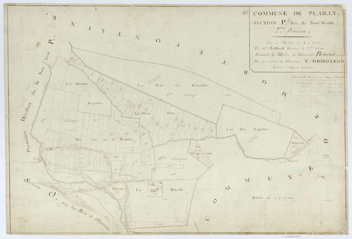 Plailly - Cadastre napoléonien, section P2