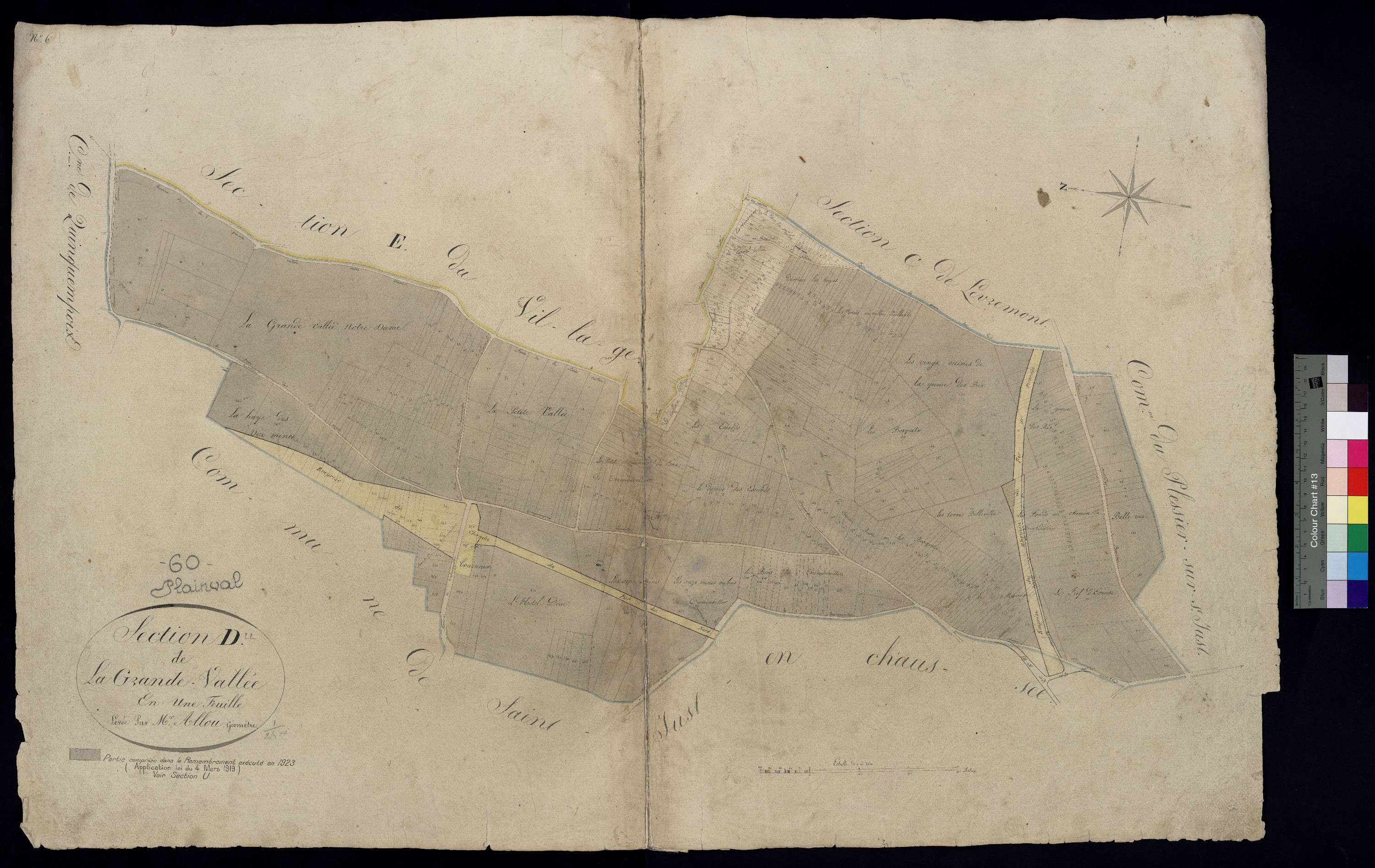 Plainval - Cadastre napoléonien, section D