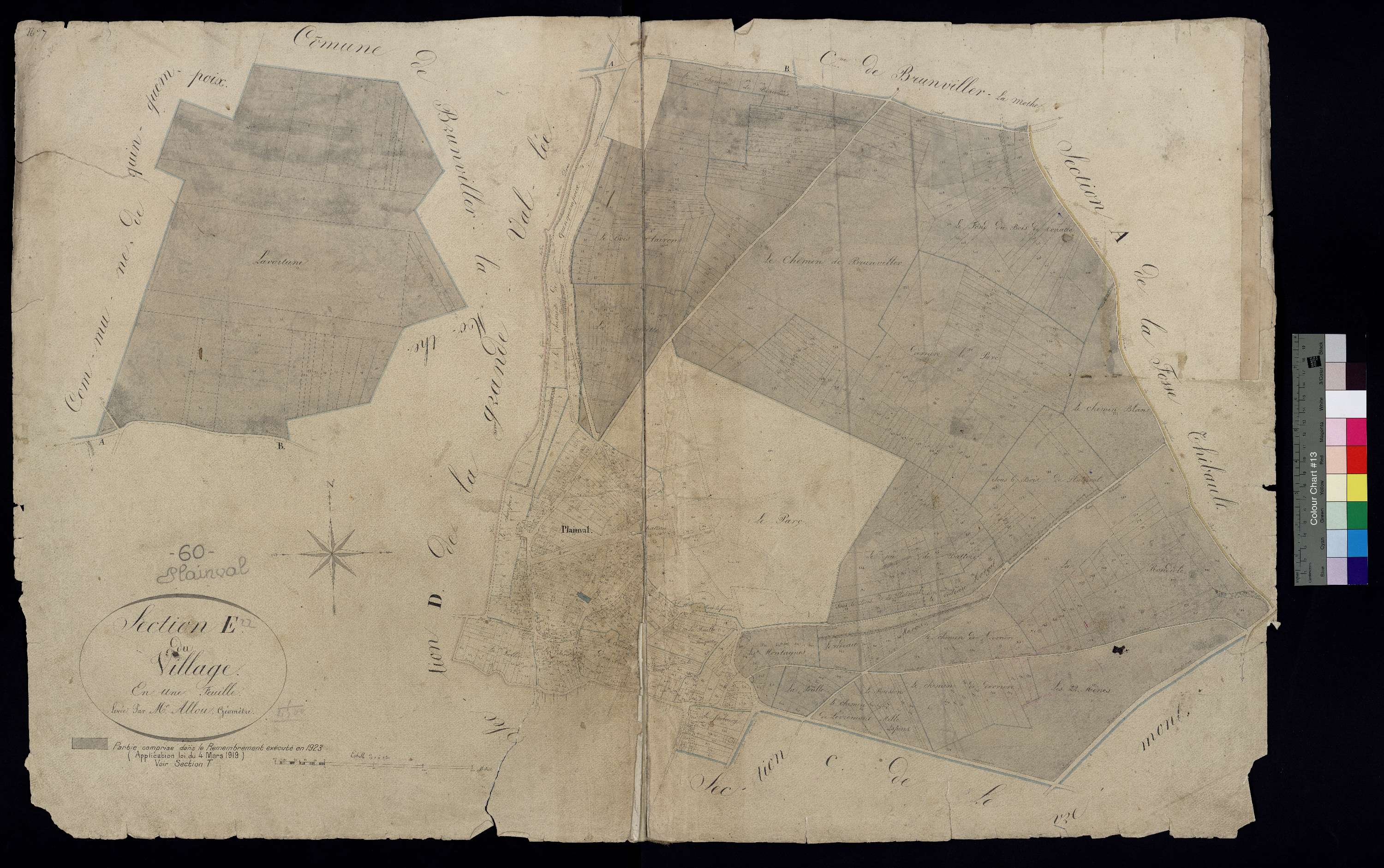 Plainval - Cadastre napoléonien, section E