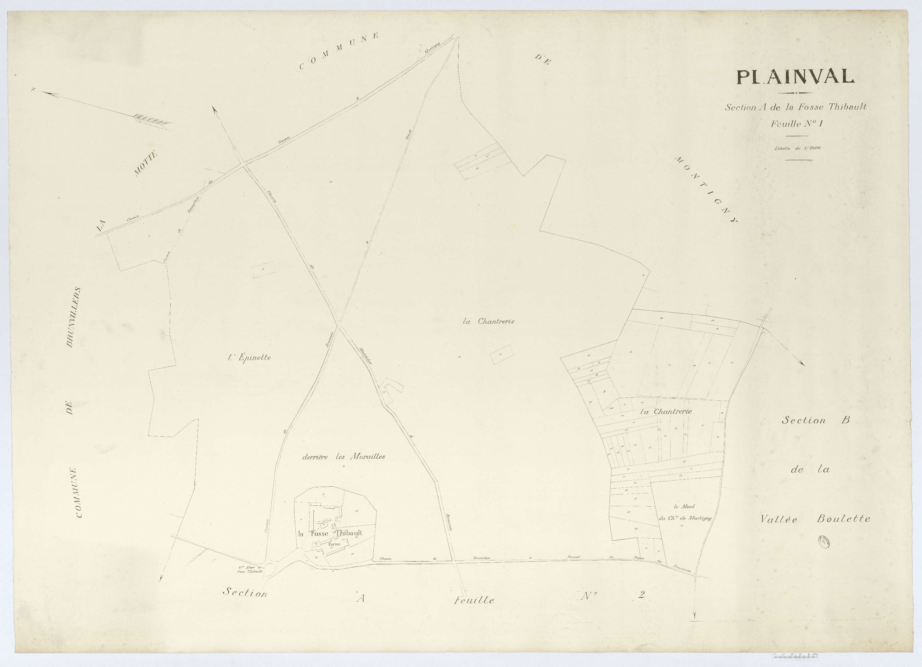 Plainval - Cadastre napoléonien (copie), section A1