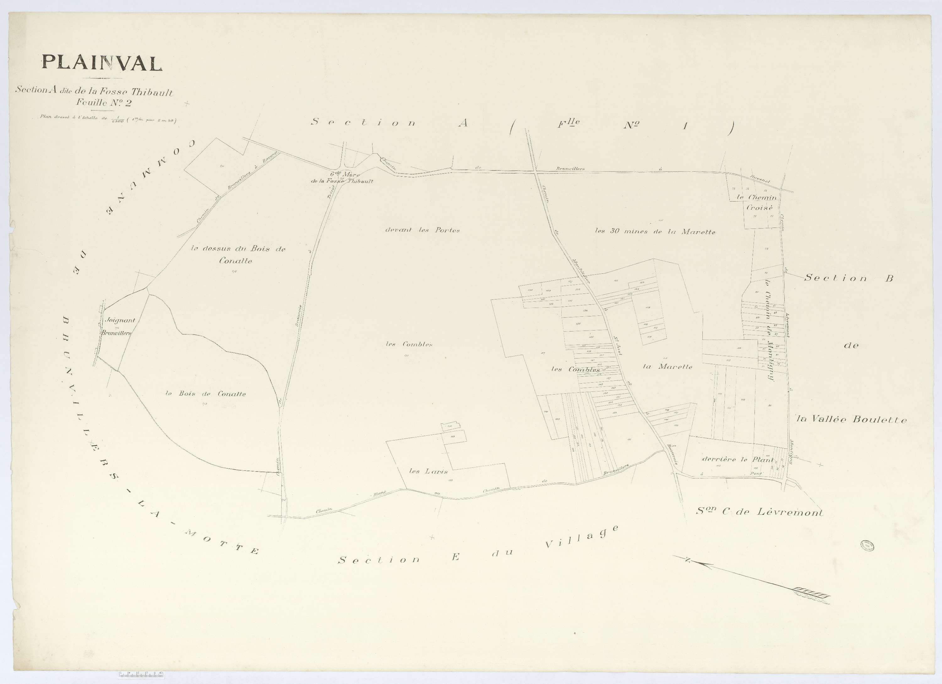Plainval - Cadastre napoléonien (copie), section A2