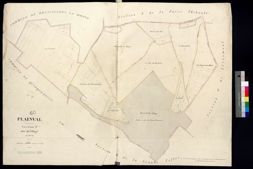 Plainval - Cadastre napoléonien, section T, ancienne section E