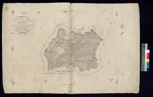 Plainval - Cadastre napoléonien, tableau d'assemblage