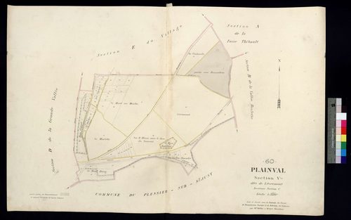 Plainval - Cadastre napoléonien, section V, ancienne section C