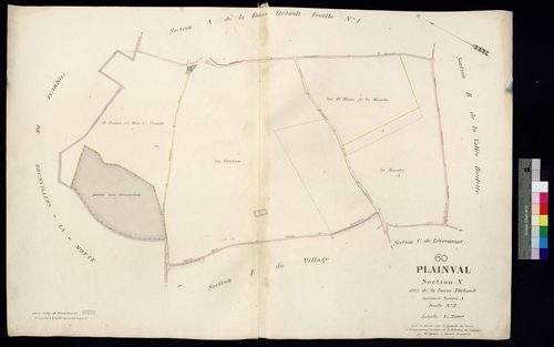 Plainval - Cadastre napoléonien, section Y, ancienne section A2