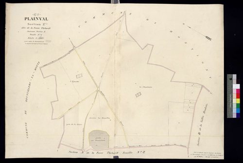 Plainval - Cadastre napoléonien, section Z, ancienne section A1