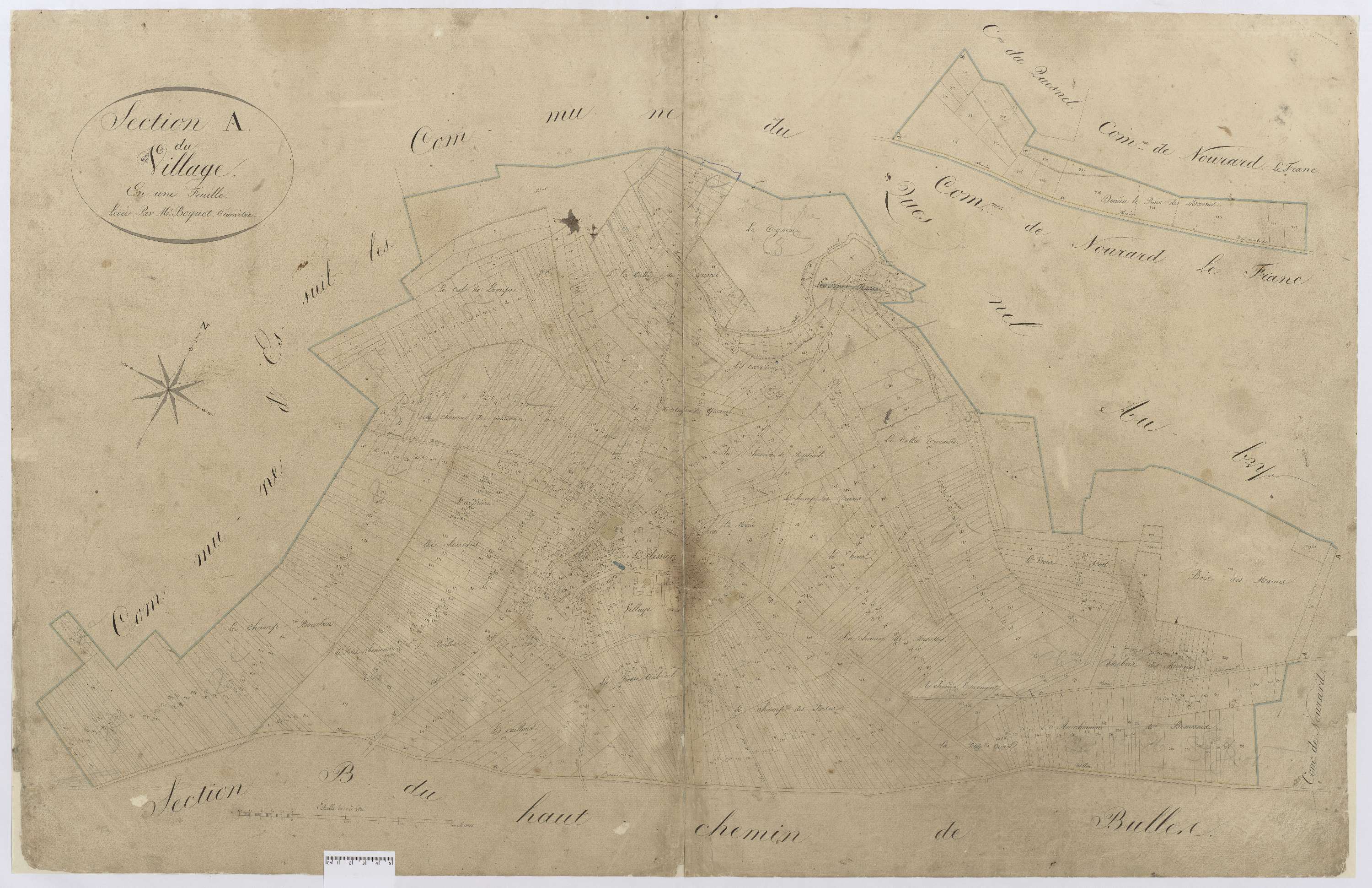 Le Plessier-sur-Bulles - Cadastre napoléonien, section A