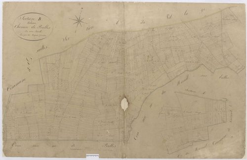 Le Plessier-sur-Bulles - Cadastre napoléonien, section B