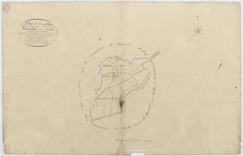 Le Plessier-sur-Bulles - Cadastre napoléonien, tableau d'assemblage