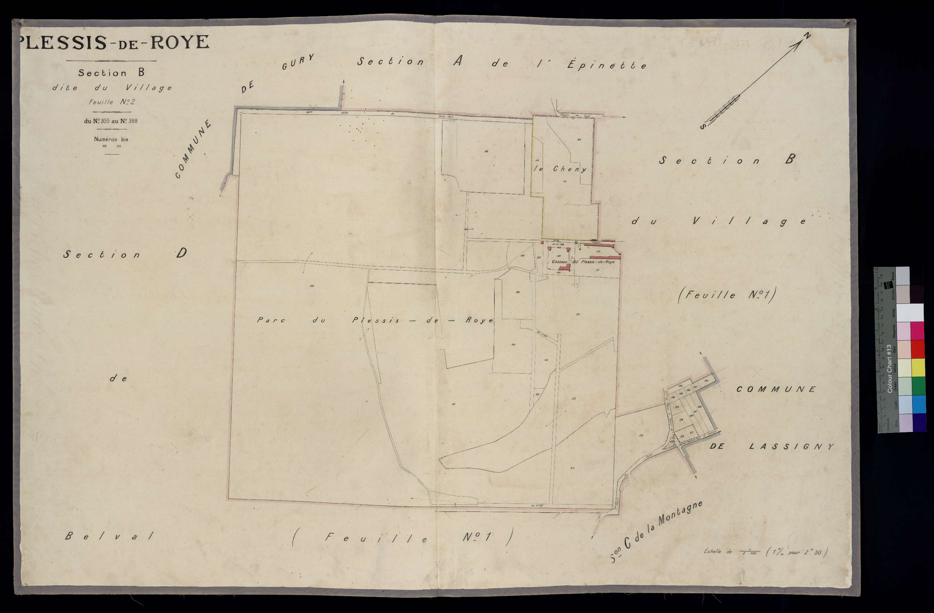 Plessis-de-Roye - Cadastre napoléonien, section B2