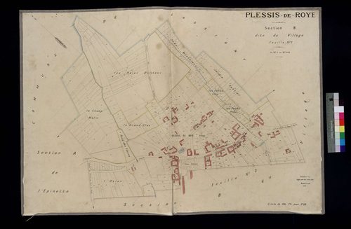 Plessis-de-Roye - Cadastre napoléonien, section B1