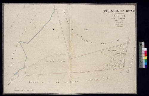 Plessis-de-Roye - Cadastre napoléonien, section D1