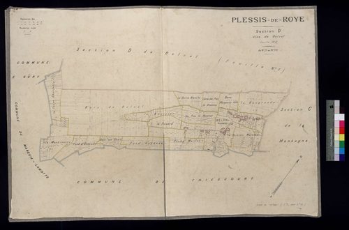 Plessis-de-Roye - Cadastre napoléonien, section D2