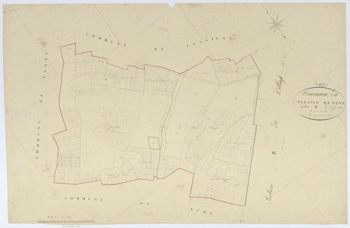 Plessis-de-Roye - Cadastre napoléonien, section A, feuille unique