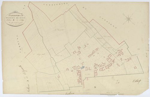 Plessis-de-Roye - Cadastre napoléonien, section B1