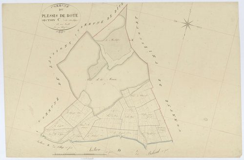 Plessis-de-Roye - Cadastre napoléonien, section C, feuille unique