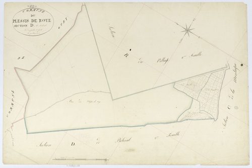 Plessis-de-Roye - Cadastre napoléonien, section D1