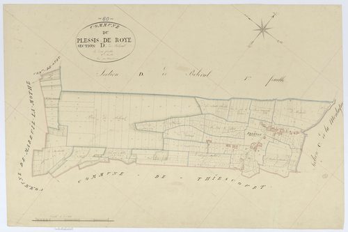 Plessis-de-Roye - Cadastre napoléonien, section D2