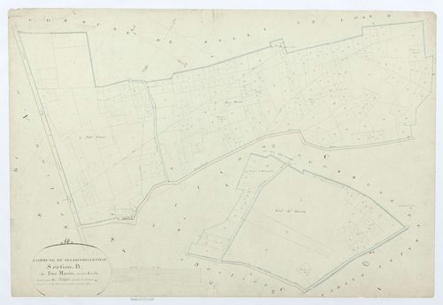 Le Plessis-Belleville - Cadastre napoléonien, section B, feuille unique