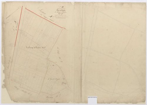 Ponchon - Cadastre napoléonien, section B1