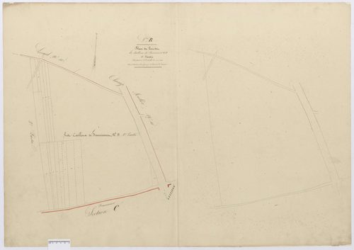 Ponchon - Cadastre napoléonien, section B12