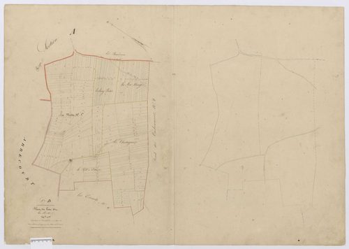 Ponchon - Cadastre napoléonien, section D1