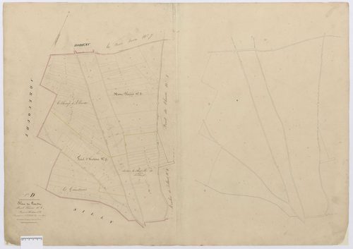 Ponchon - Cadastre napoléonien, section D8