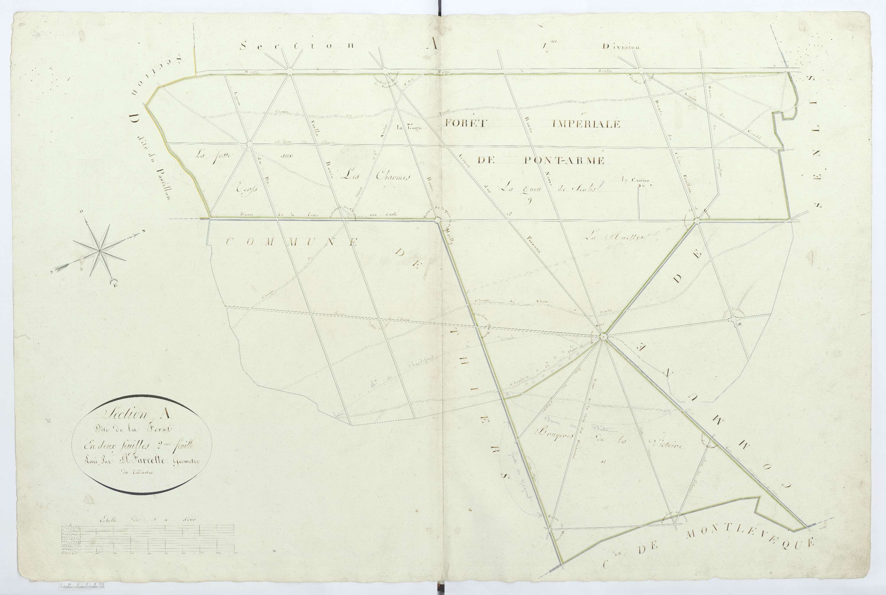 Pontarmé - Cadastre napoléonien, section A2