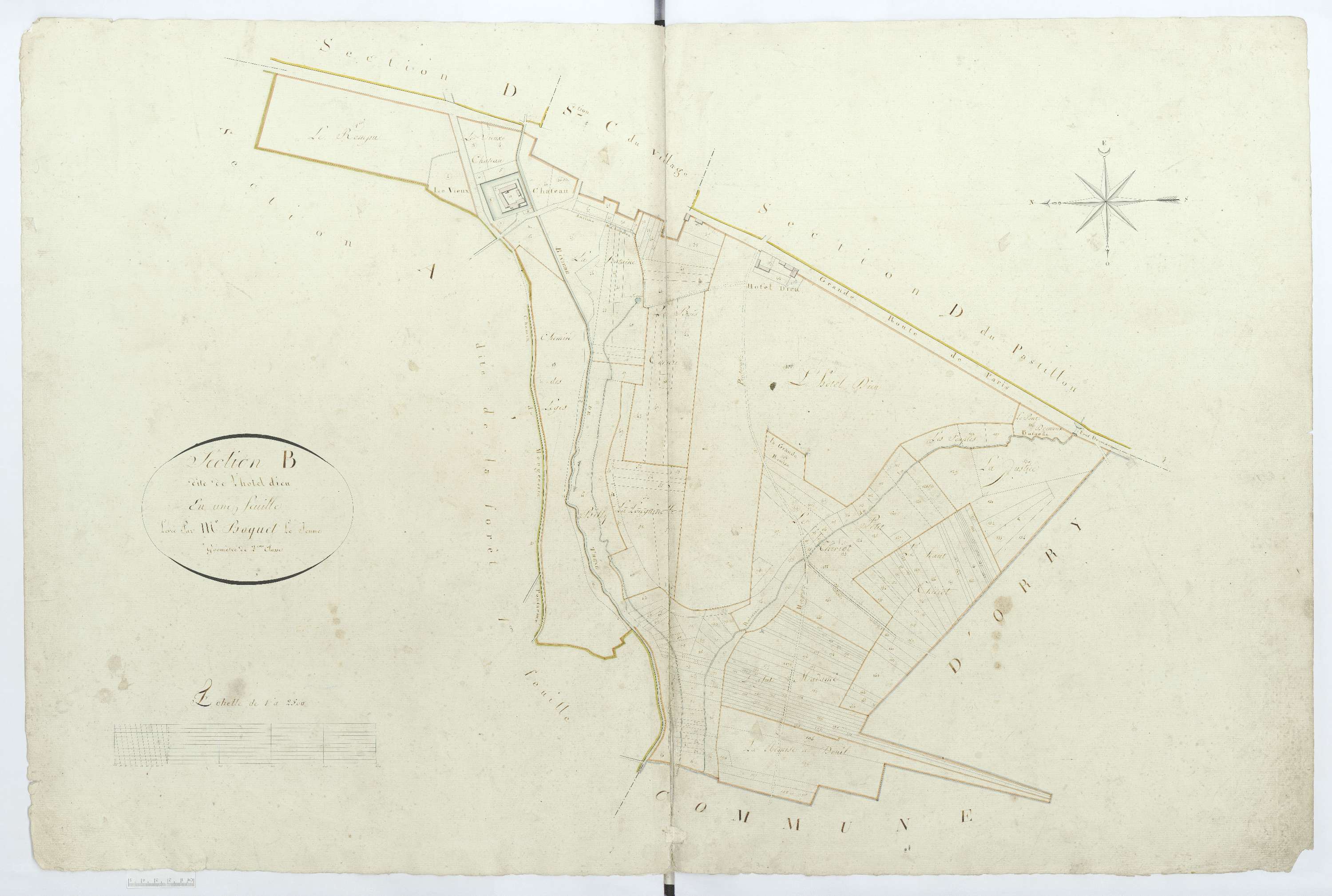 Pontarmé - Cadastre napoléonien, section B