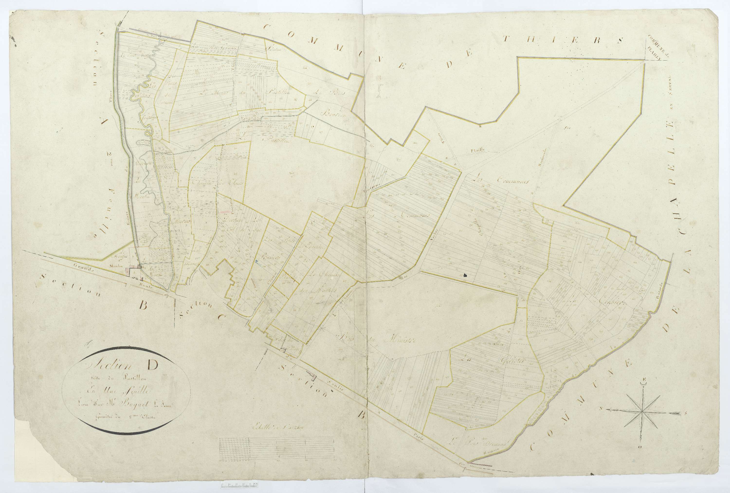 Pontarmé - Cadastre napoléonien, section D