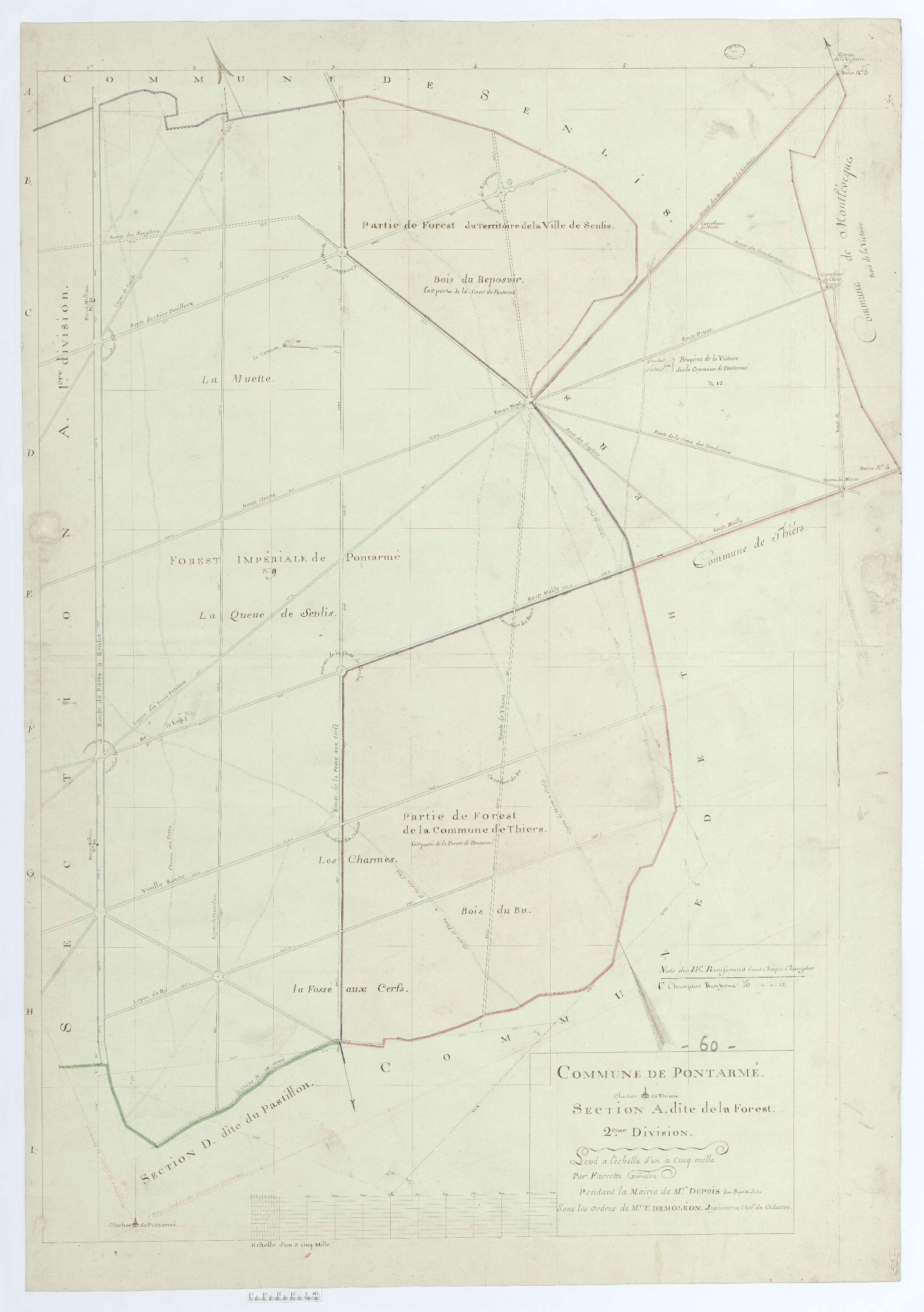 Pontarmé - Cadastre napoléonien, section A2