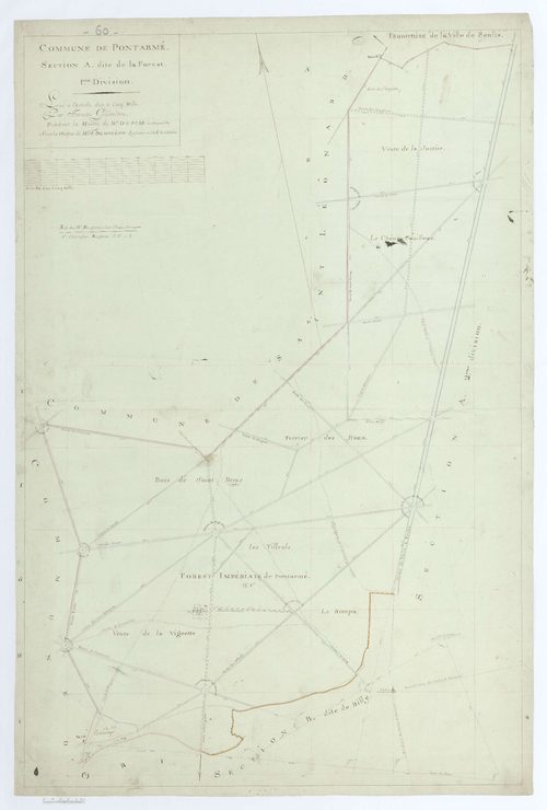Pontarmé - Cadastre napoléonien, section A1