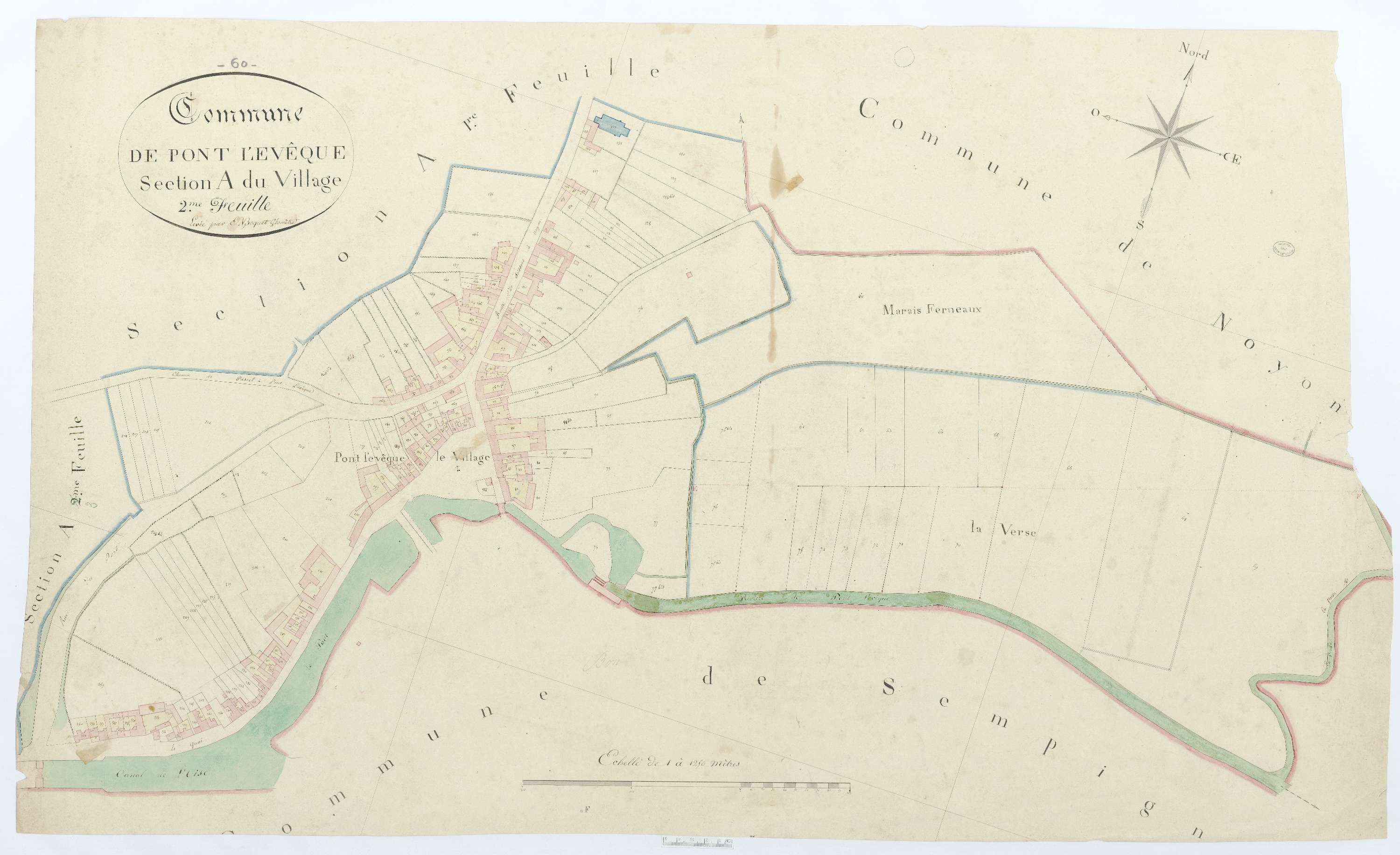 Pont-l'Évêque - Cadastre napoléonien, section A2