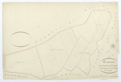 Pont-l'Évêque - Cadastre napoléonien, section A1