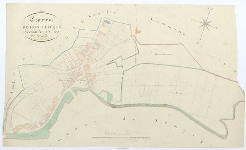 Pont-l'Évêque - Cadastre napoléonien, section A2