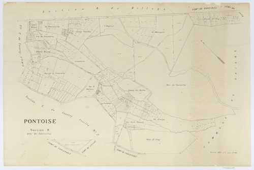 Pontoise-lès-Noyon - Cadastre napoléonien (copie), section B, feuille unique