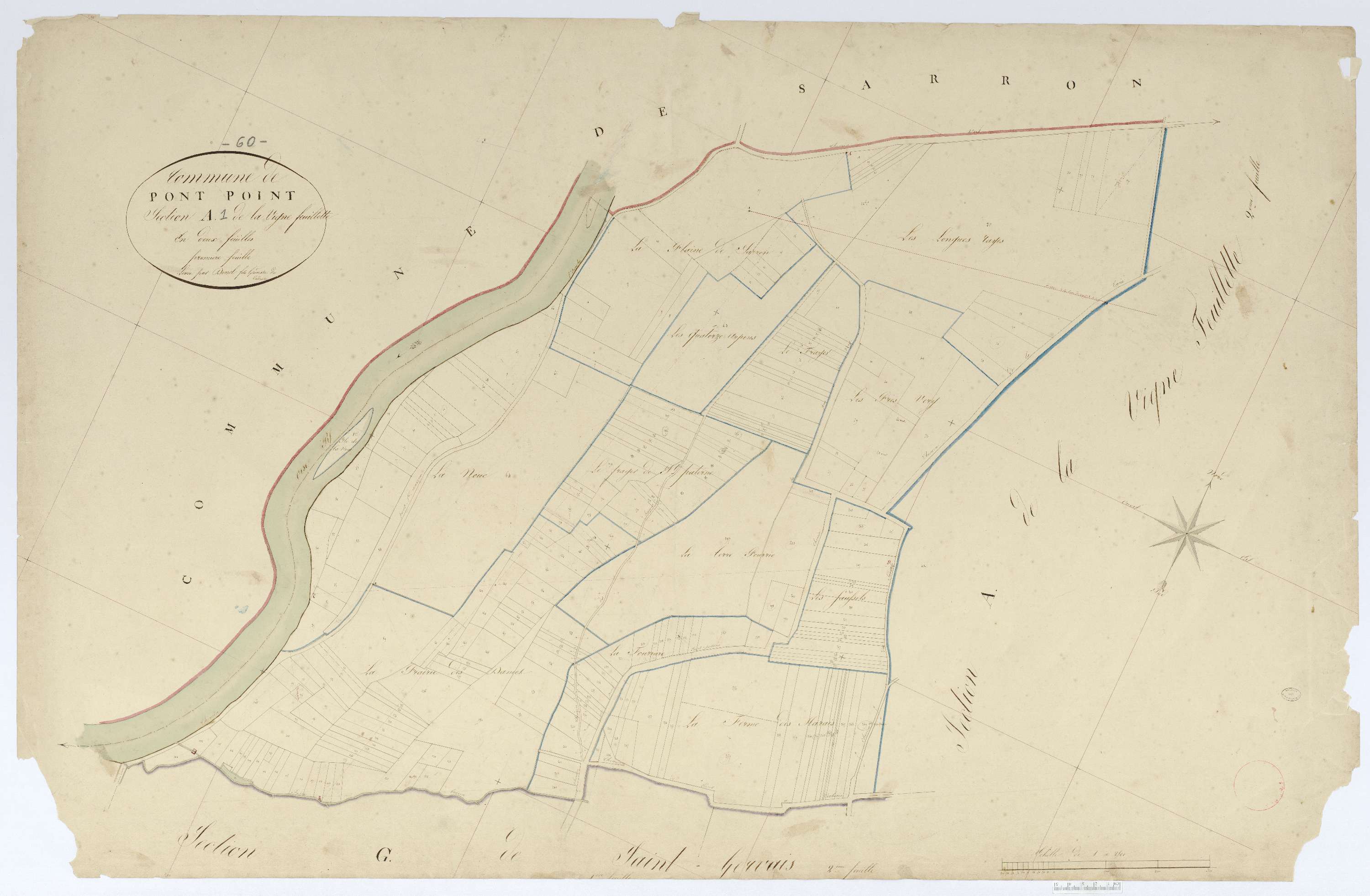 Pontpoint - Cadastre napoléonien, section A1