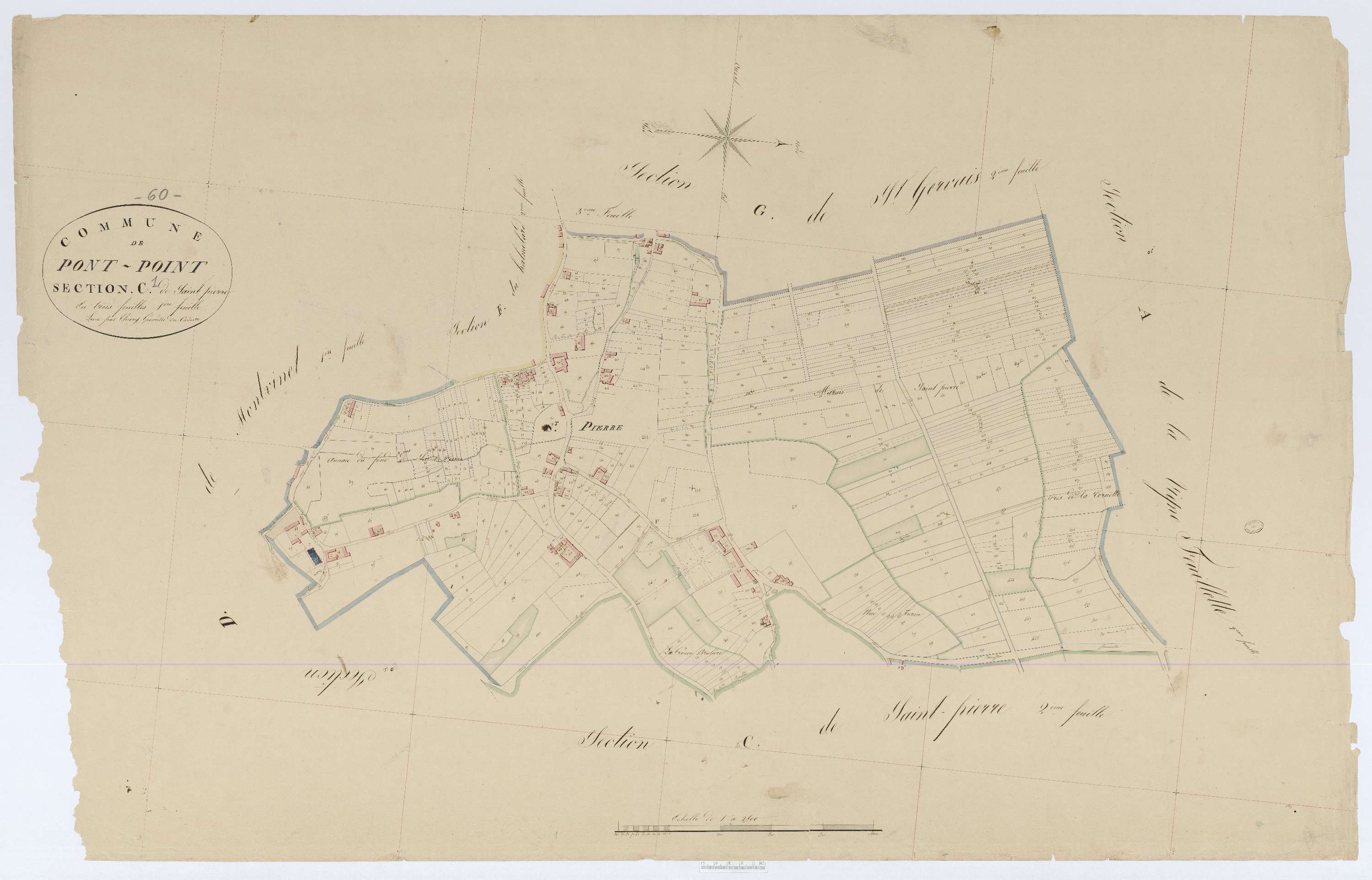 Pontpoint - Cadastre napoléonien, section C1