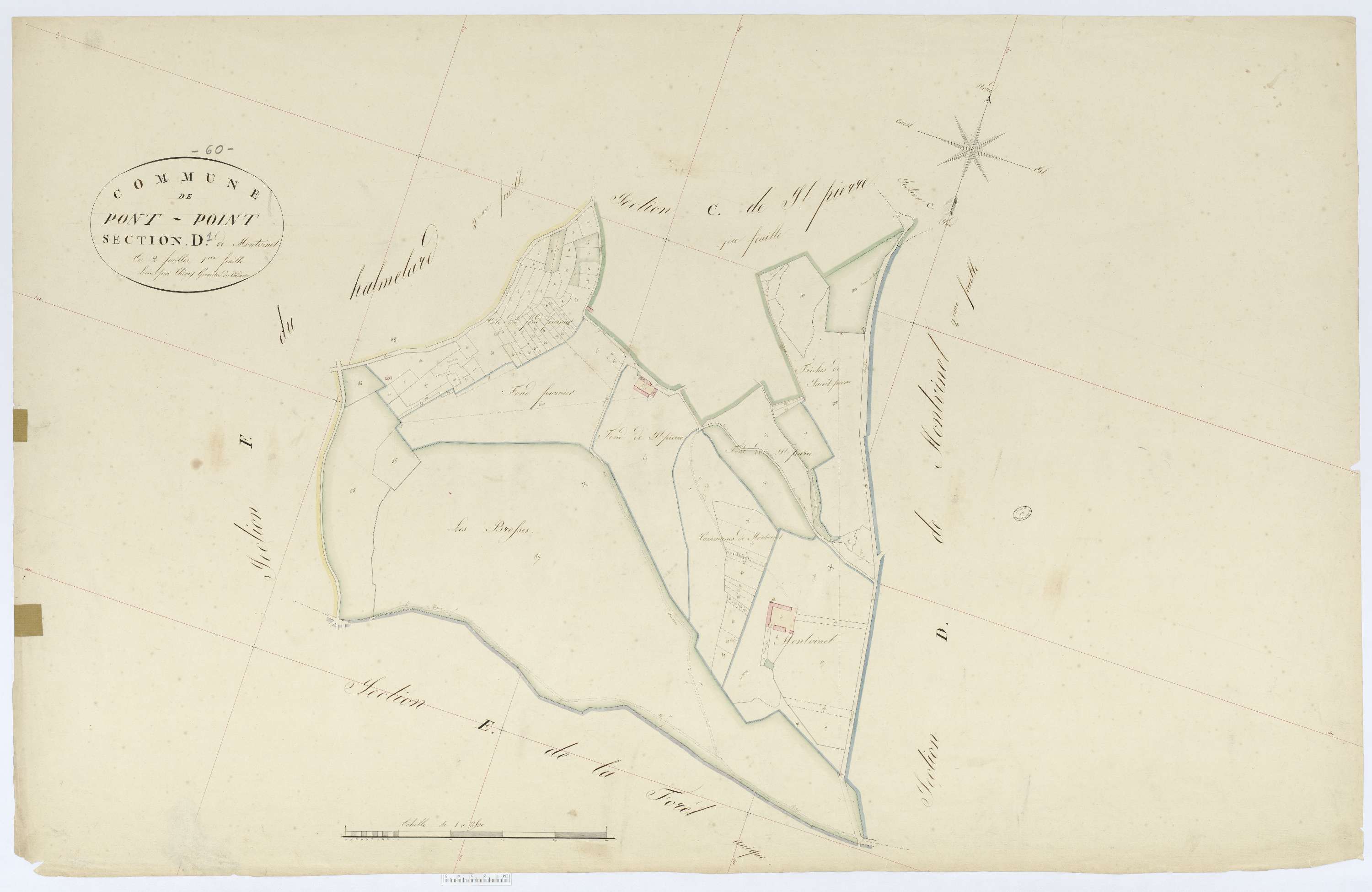 Pontpoint - Cadastre napoléonien, section D1