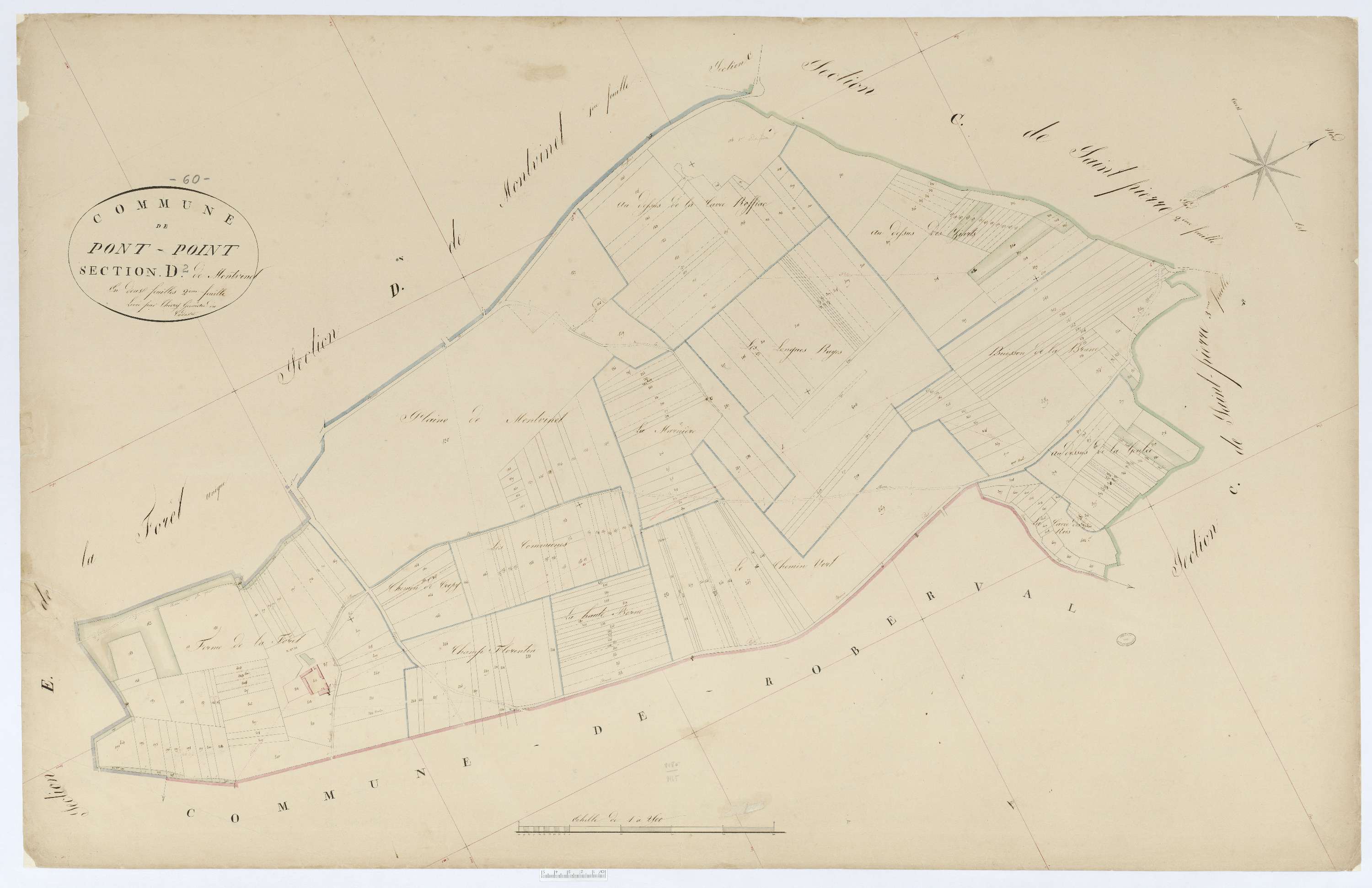 Pontpoint - Cadastre napoléonien, section D2