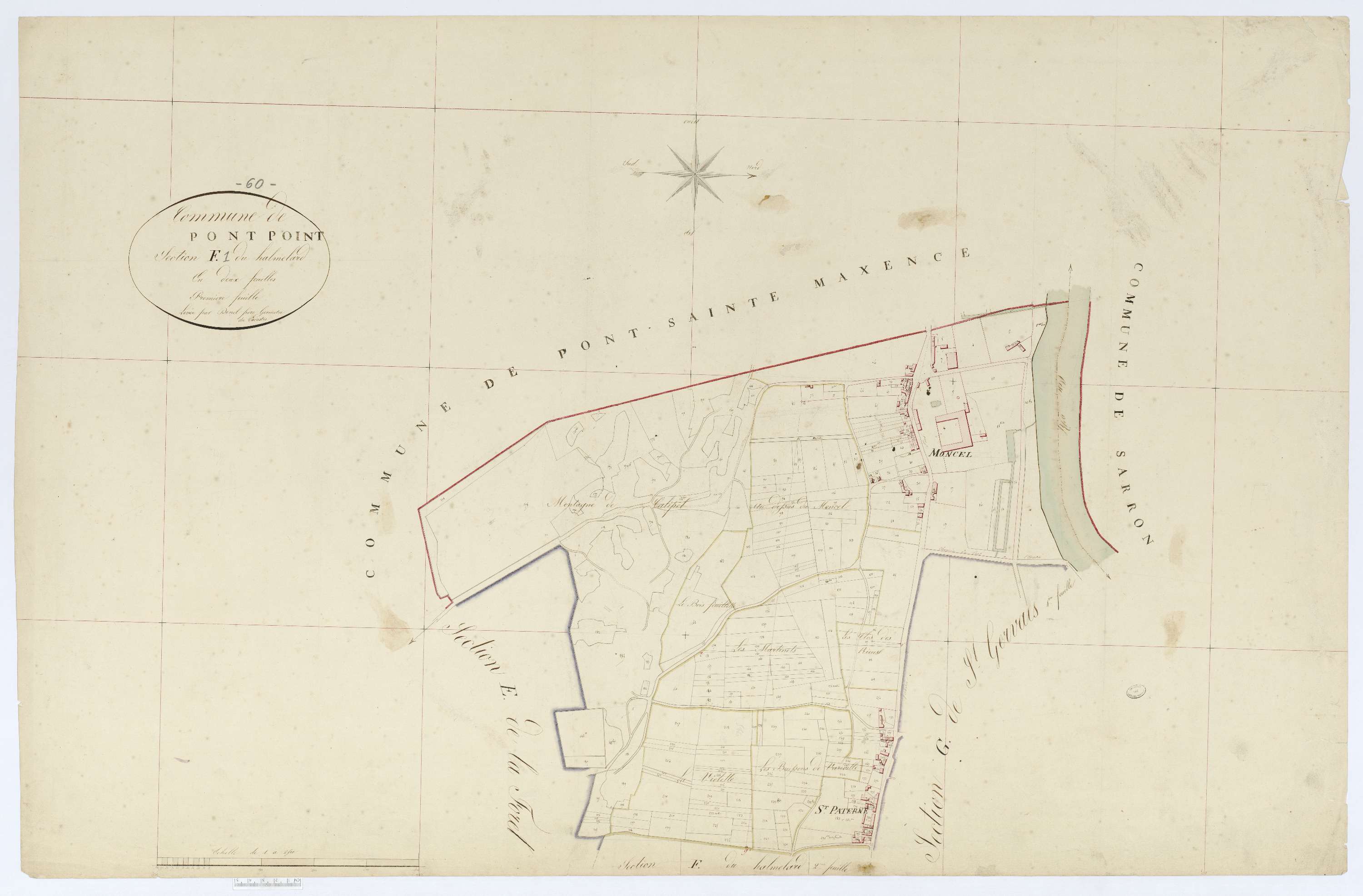 Pontpoint - Cadastre napoléonien, section F1