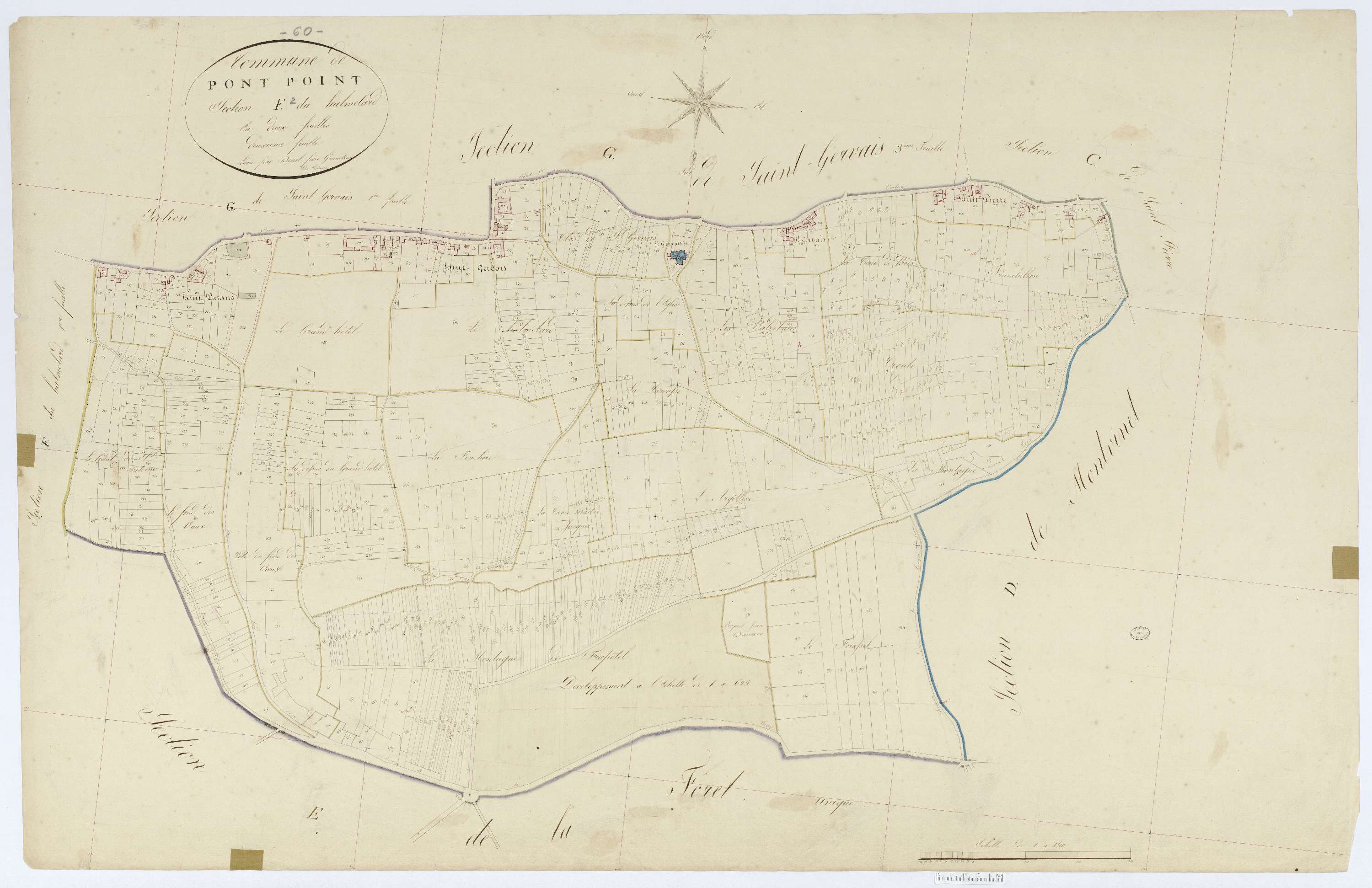Pontpoint - Cadastre napoléonien, section F2