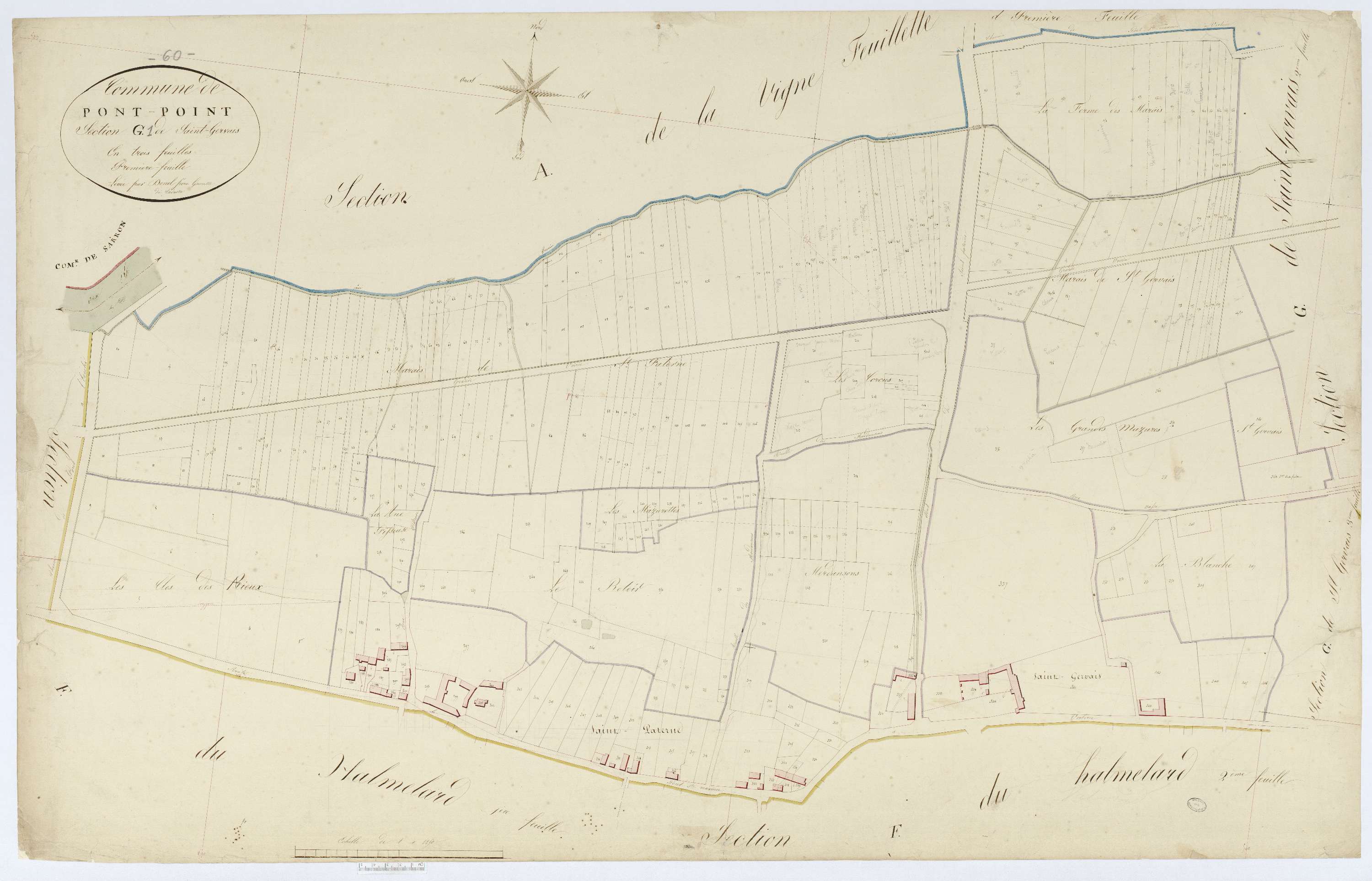 Pontpoint - Cadastre napoléonien, section G1