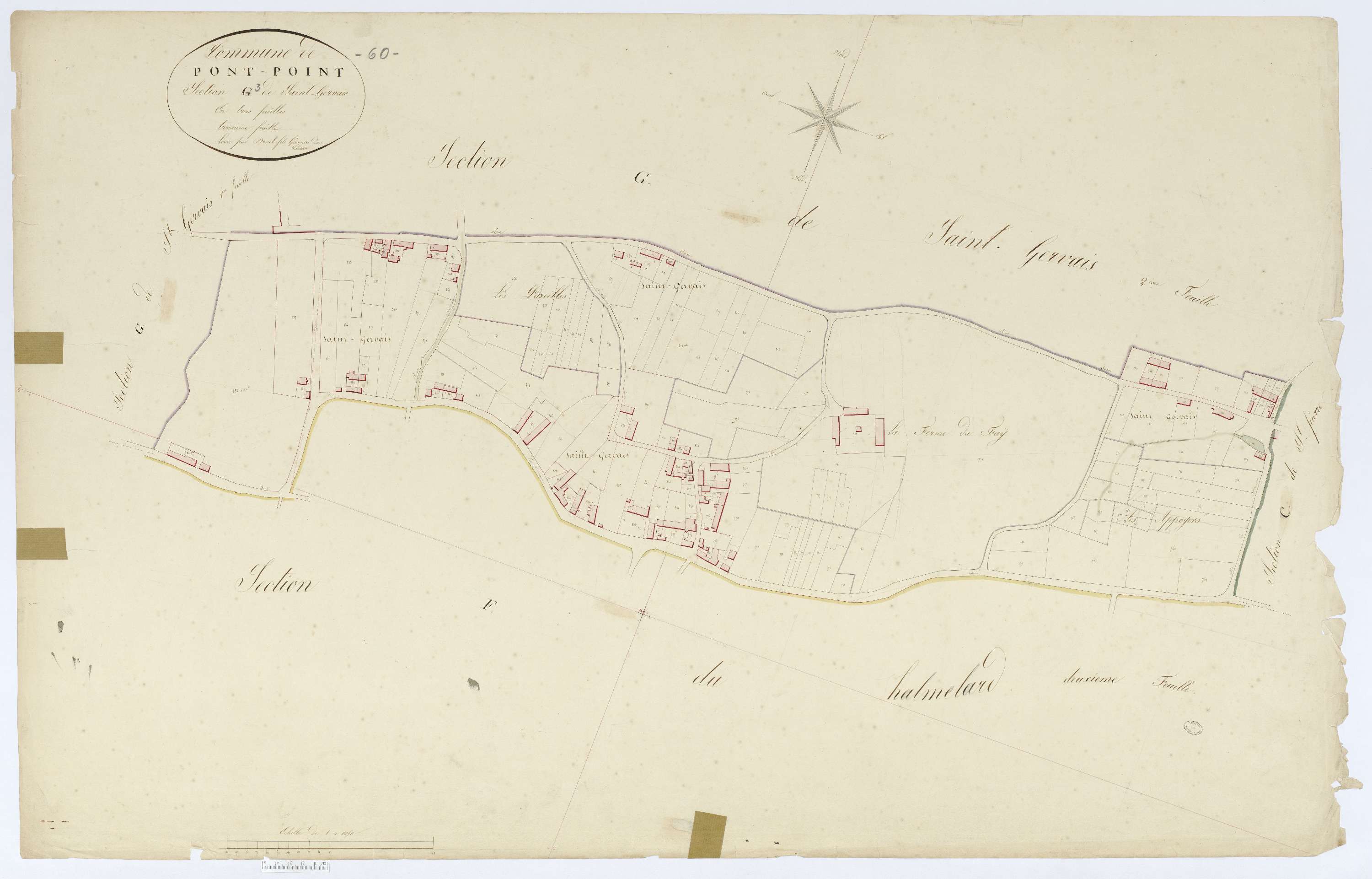 Pontpoint - Cadastre napoléonien, section G3