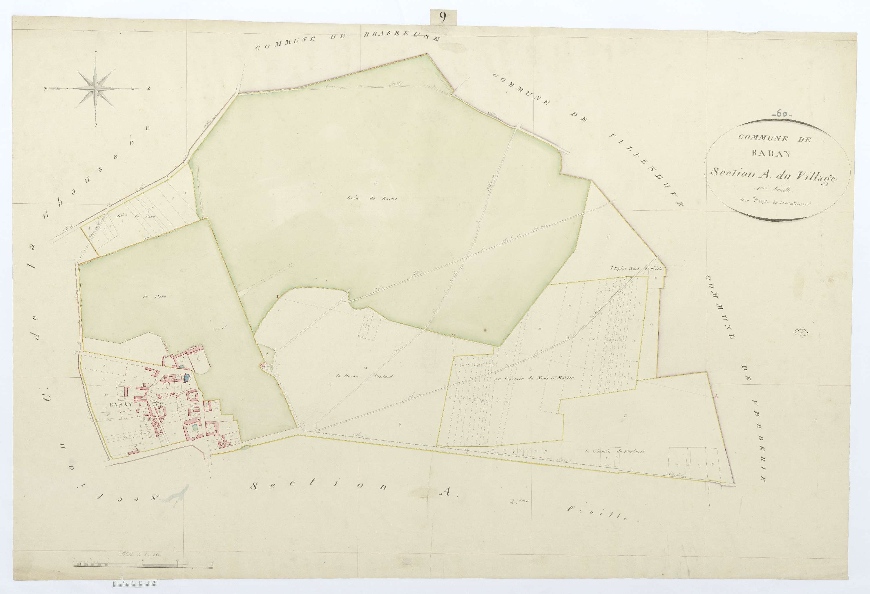 Raray - Cadastre napoléonien, section A1